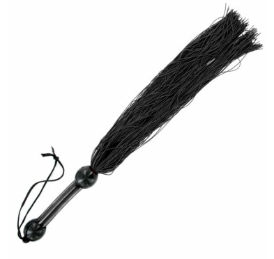 Duży, gumowy bicz - Sportsheets Large Rubber Whip Black